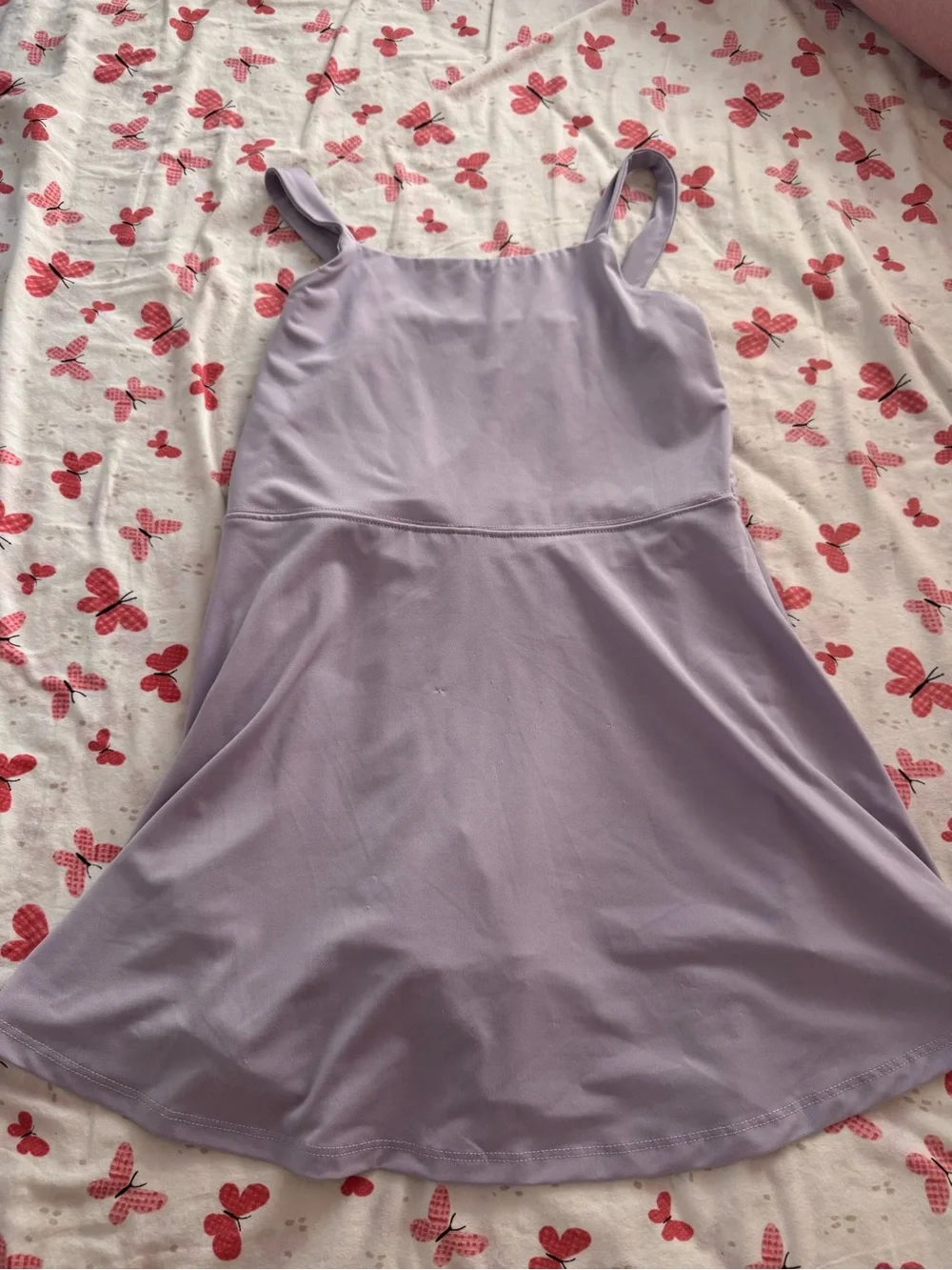 Lilac A-Line Tank Dress